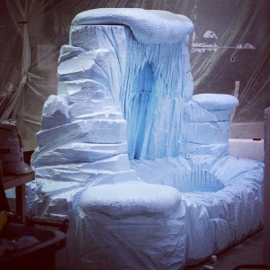 santa's grotto ice cave 3D prop