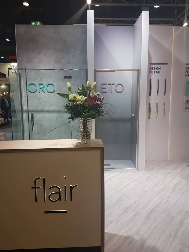 Flair Showers exhibition stand at ISH in Frankfurt, Germany headline image
