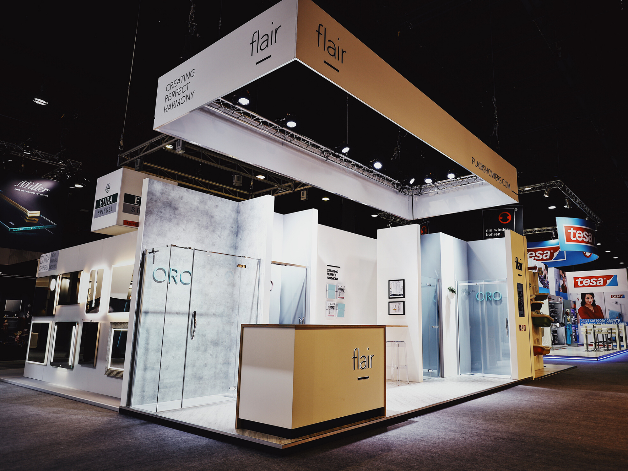 Flair Showers at ISH Frankfurt, March 2019.